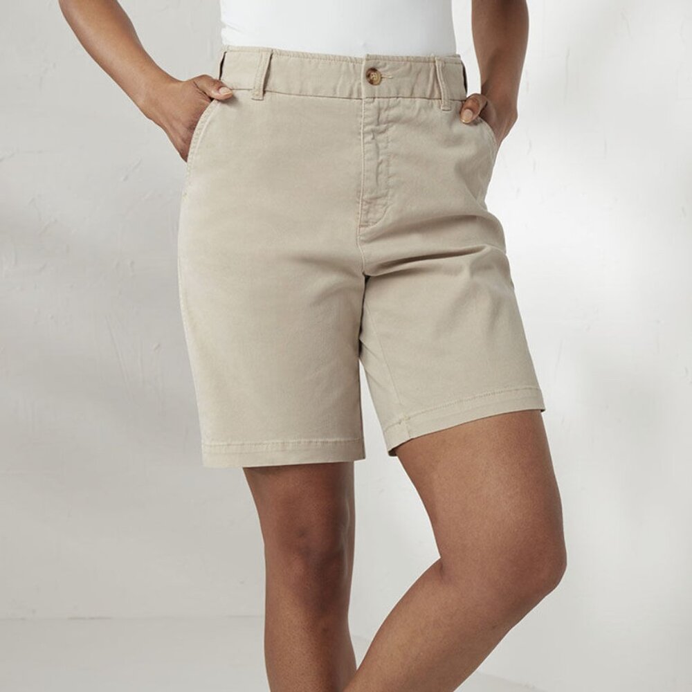 NWT COLDWATER CREEK CHINO SHORTS 12 PETITE #X - Picture 1 of 10